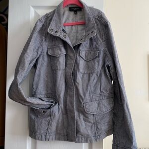 Talbot’s Stripped Denim Jacket